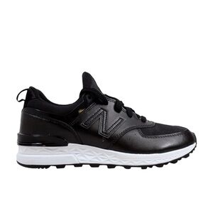 New Balance Women's 574 Sport Black White Sneakers